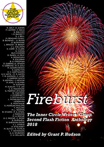 The front cover of Fireburst collection of short stories